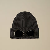 C.P. Company Extrafine Merino Wool Goggle Beanie - Grey