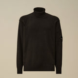 C.P. Company Lambswool GRS Turtleneck Sweater - Black