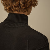 C.P. Company Lambswool GRS Turtleneck Sweater - Black