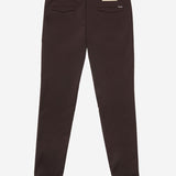 AT.P.CO Pantalone Chino Slim Fit in Tessuto Tecnico - Chocolate