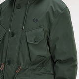 Fred Perry Patch Pocket Puffer Jacket - Court Green