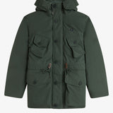 Fred Perry Patch Pocket Puffer Jacket - Court Green