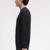 Fred Perry Pique Stitch Jumper - Black