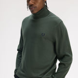 Fred Perry Roll Neck Jumper - Court Green