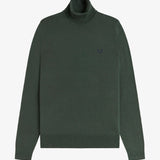 Fred Perry Roll Neck Jumper - Court Green