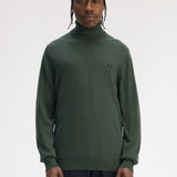 Fred Perry Roll Neck Jumper - Court Green