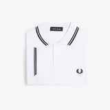 Fred Perry Twin Tipped Polo Shirt - White/Black