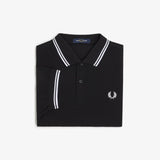 Fred Perry Twin Tipped Polo Shirt - Black/White