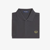 Fred Perry The Polo Shirt - Grey/Tennis Yellow