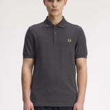Fred Perry The Polo Shirt - Grey/Tennis Yellow