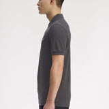 Fred Perry The Polo Shirt - Grey/Tennis Yellow
