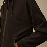 C.P. Company Diagonal Raised Fleece Goggle Sweatshirt - Black