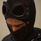 C.P. Company Extrafine Merino Wool Goggle Balaclava - Black