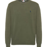 U.S. Polo Assn. Maglioncino Girocollo Cotone e Cashmere - Olive