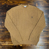 U.S. Polo Assn. Maglia Girocollo a Treccia in Cotone e Cashmere - Beige