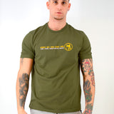 Three-Stroke x MU Archive Crew T-Shirt - Moss Green