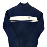 Sergio Tacchini Damarindo Knit Turtle Neck - Maritime Blue/Gardenia