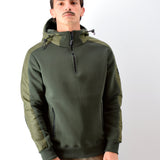 Three-Stroke Uniform Hooded Sweatshirt - Army Green