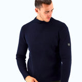 Three-Stroke Fraser Wool Jumper - Navy