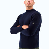 Three-Stroke Fraser Wool Jumper - Navy