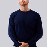 Three-Stroke Stan Cotton Jumper - Cobalt Blue