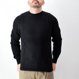 Three-Stroke Denny Crew Neck Jumper - Black