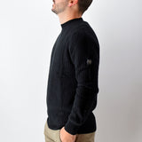 Three-Stroke Denny Crew Neck Jumper - Black