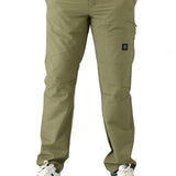 Three-Stroke Avant-Garde Combat Trousers - Olive