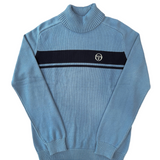 Sergio Tacchini Damarindo Knit Turtle Neck - Coronet Blue/Gardenia