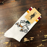 Andy Capp Socks - Dark Red/Gold