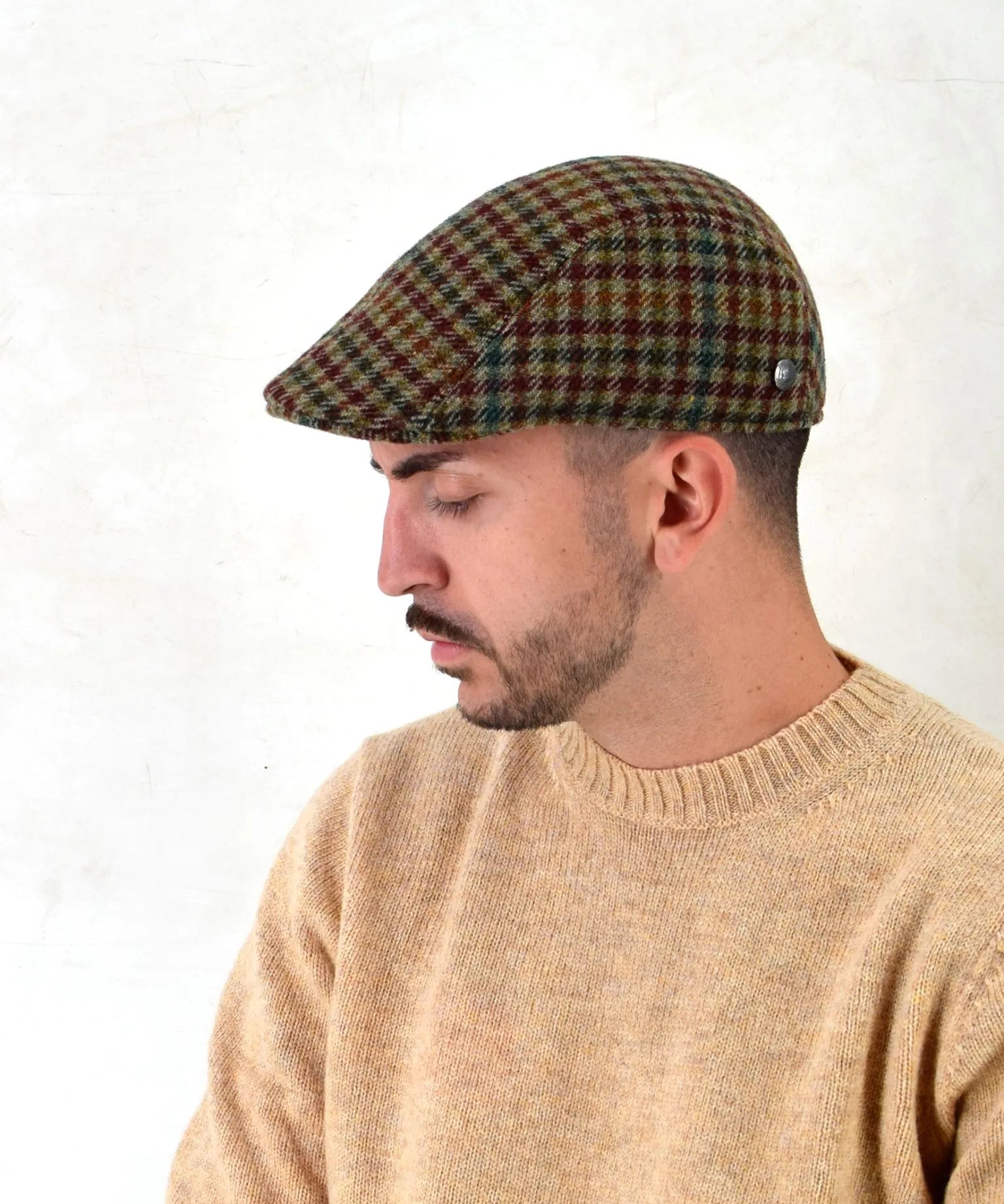 Three-Stroke Modern Cap - Check