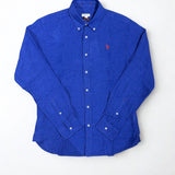 U.S. Polo Assn. Slim Fit Linen Shirt - Royal Blue