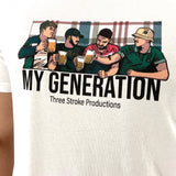 Three-Stroke My Generation T-Shirt - White