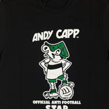 Andy Capp Anti Football Star T-Shirt - Black
