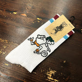 Andy Capp Socks - Burgundy/Sky