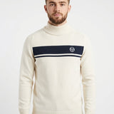 Sergio Tacchini Damarindo Knit Turtle Neck - Gardenia/Maritime Blue