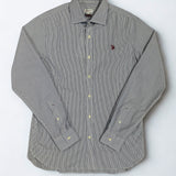 U.S. Polo Assn. French Collar Mini Stripe Shirt - Navy
