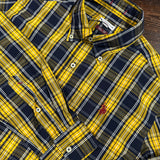 U.S. Polo Assn. Camicia in Cotone - Yellow Tartan