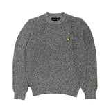 Lyle & Scott Static Marl Crew Neck Jumper - Dark Pepper Marl