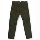 C.P. Company Stretch Sateen Ergonomic Cargo Pants - Ivy Green