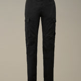 C.P. Company Stretch Sateen Ergonomic Cargo Pants - Black