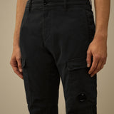 C.P. Company Stretch Sateen Ergonomic Cargo Pants - Black