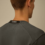 C.P. Company Diagonal Raised Fleece Crewneck Lens Sweatshirt - Dark Shadow