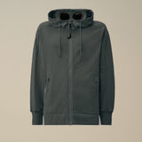C.P. Company Diagonal Raised Fleece Goggle Sweatshirt - Dark Shadow