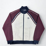 Sergio Tacchini Ghibli Piquet Track Top - Gardenia/Fig
