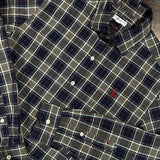 U.S. Polo Assn. Camicia Slim Fit Tartan - Grey/Navy
