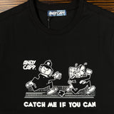 Andy Capp Catch Me If You Can T-Shirt - Black