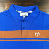 Sergio Tacchini Young Line Polo Shirt - Maritime Blue/Mocha Bisque