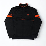 Sergio Tacchini Orion Track Top - Black/Tangerine Tango