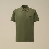 C.P. Company Stretch Piquet Short Sleeve Polo -  Laurel Wreath